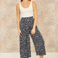 Yumi Navy Dash Print Culottes