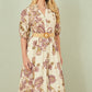Yumi White Paisley Print Broderie Anglaise Cotton Midi Dress