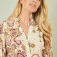 Yumi White Paisley Print Broderie Anglaise Cotton Midi Dress