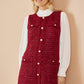 Yumi Burgundy Boucle Tunic Dress