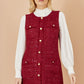 Yumi Burgundy Boucle Tunic Dress