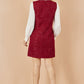Yumi Burgundy Boucle Tunic Dress