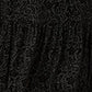 Yumi Black Floral Velour Velvet Twist Waist Midi Dress