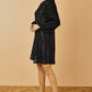 Yumi Black Velvet Sequin Tunic With Long Pleated Sleeves