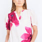 Yumi Pink Watercolour Viscose Floral Top