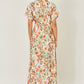 Yumi Ivory Viscose Relaxed Boho Print Maxi Shirt Dress