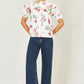 Yumi White Cotton Broderie Anglaise Floral Shirt