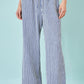 Yumi Blue Stripe Relaxed Trousers