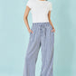 Yumi Blue Stripe Relaxed Trousers