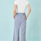 Yumi Blue Stripe Relaxed Trousers