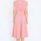 Yumi Red Stripe Midi Sleeveless Shirt Dress