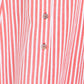 Yumi Red Stripe Midi Sleeveless Shirt Dress