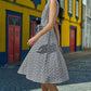 Yumi Black Broderie Anglaise Embroidered Sleeveless Shirt Dress