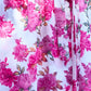 Yumi Ivory Floral Wrap Dress With Dipped Hem