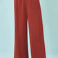 Yumi Brown Linen Mix Trousers