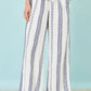 Yumi White Linen Mix Cropped Trousers With Tie Belt
