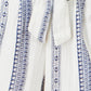 Yumi White Linen Mix Cropped Trousers With Tie Belt