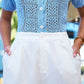 Yumi White Wide Leg Trousers