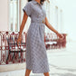 Yumi Black Gingham Relaxed Shirt Dress With Matching Belt