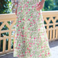 Yumi White Boho Print Cotton Floral Maxi Skirt