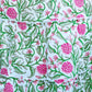Yumi White Boho Print Cotton Floral Maxi Skirt
