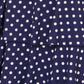 Yumi Navy Spot Tiered Midi Dress