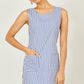 Yumi Navy Stripe Cotton Shift Dress