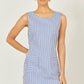 Yumi Navy Stripe Cotton Shift Dress