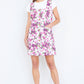 Yumi Pink Retro Floral Cotton Stretch Pinafore Dress