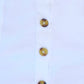 Yumi White Cotton Stretch Mini Skirt With Button Details