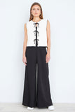 Yumi Black Wide Leg Palazzo Trousers