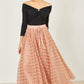 Yumi Blush Pink Spot And Rose Tulle Skirt