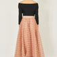 Yumi Blush Pink Spot And Rose Tulle Skirt