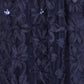 Yumi Navy Sequin Floral Applique Skater Dress