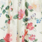 Yumi Ivory Blurred Floral Print Mesh Stretch Midi Dress With Pockets