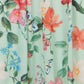 Yumi Mint Blurred Floral Mesh Wrap Midi Dress