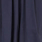 Yumi Navy Satin Bubble Hem Midi Skirt