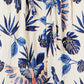 Yumi Blue Bird Print Viscose Wide Leg Trousers