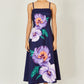 Yumi Navy Pansy Strappy Midi Dress