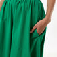 Zoeline Recycled Cotton Midaxi Skirt - Green