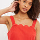 Louche Zora Scalloped Detailed Midi Sundress