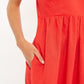 Louche Zora Scalloped Detailed Midi Sundress