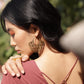 Geometric Petal Hoops – Brass Cutwork Mandala Earrings.