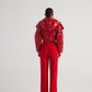 Aida Red Puffer Hooded Jacket