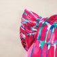 Abstract Brush Print Ruffled Sleeve Blouse