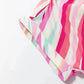 Abstract High Low Short Sleeve Blouse