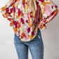 Abstract Printed Long Sleeve Blouse