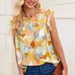 Abstract Printed Long Sleeve Blouse