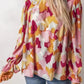 Abstract Printed Long Sleeve Blouse