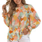 Abstract Printed Long Sleeve Blouse